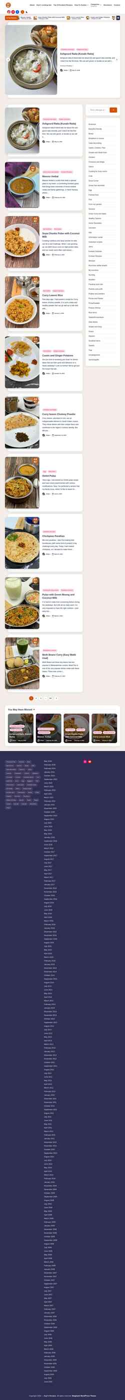 Ekrānuzņēmums www.aayisrecipes.com