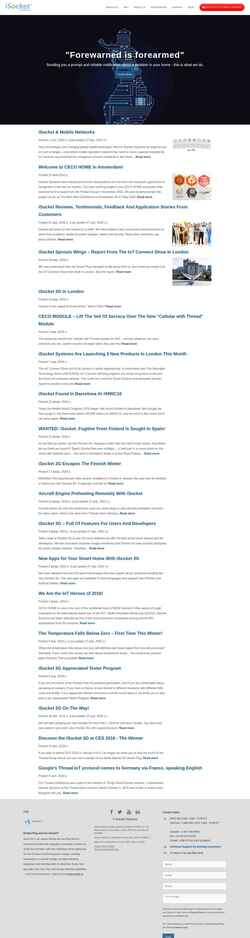 Screenshot www.isocketsystems.com