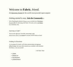 Screenshot fabric.pub