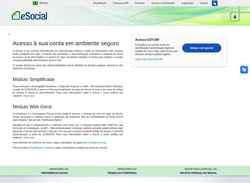 Captura de pantalla login.esocial.gov.br