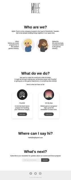 Screenshot idyllicpixel.com
