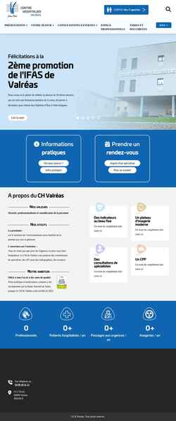 Screenshot ch-valreas.fr