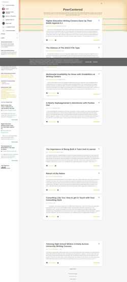 Screenshot www.peercentered.org