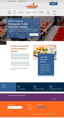 Screenshot www.thelunchbox.org