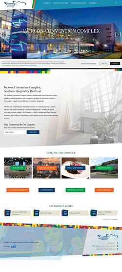 Screenshot www.jacksonconventioncomplex.com