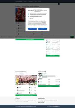 Captura de pantalla footballdatabase.com