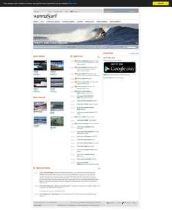 Screenshot wannasurf.com