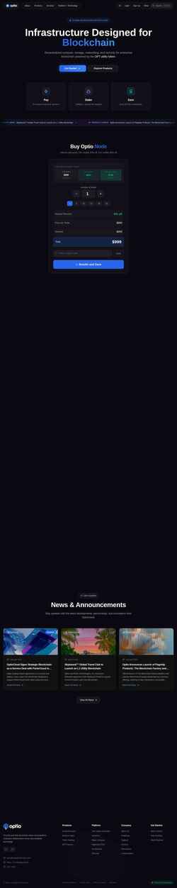 Screenshot optioblockchain.com