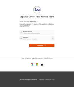 Screenshot www.ibacareer.com