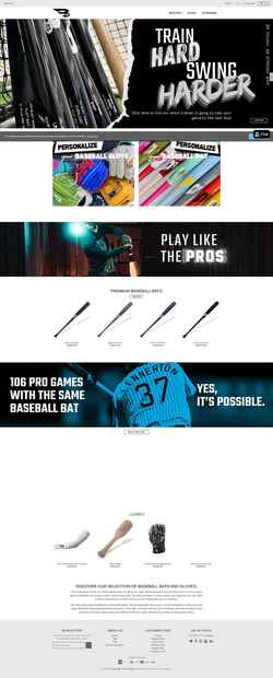 Screenshot www.b45baseball.com