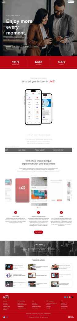Screenshot www.ubiz.mobi