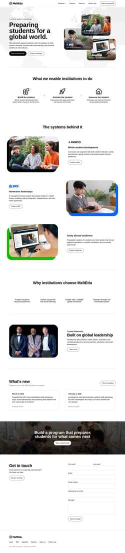 Screenshot meltedu.com