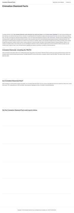 Screenshot cremationdiamondfacts.com