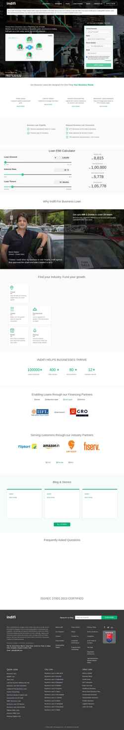 Screenshot www.indifi.com