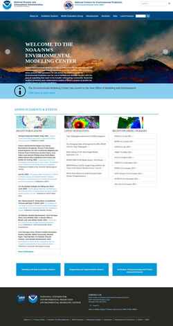Captură de ecran emc.ncep.noaa.gov