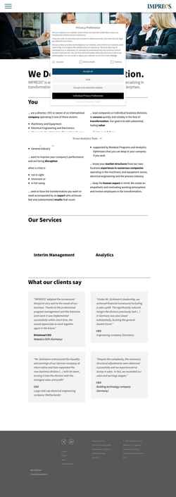 Screenshot www.impreos.com