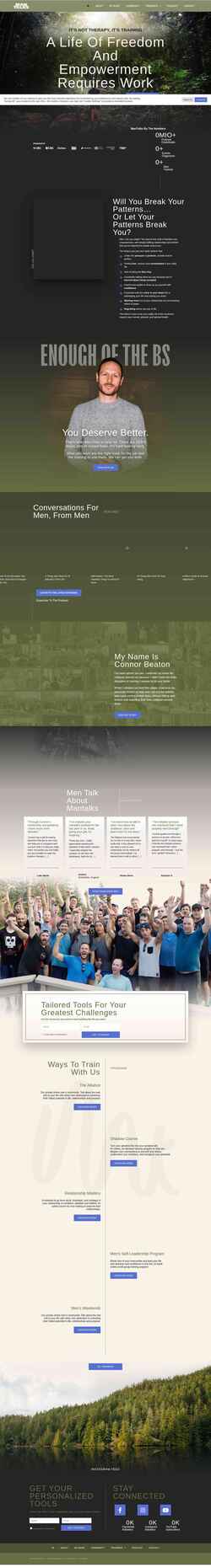 Screenshot mantalks.com