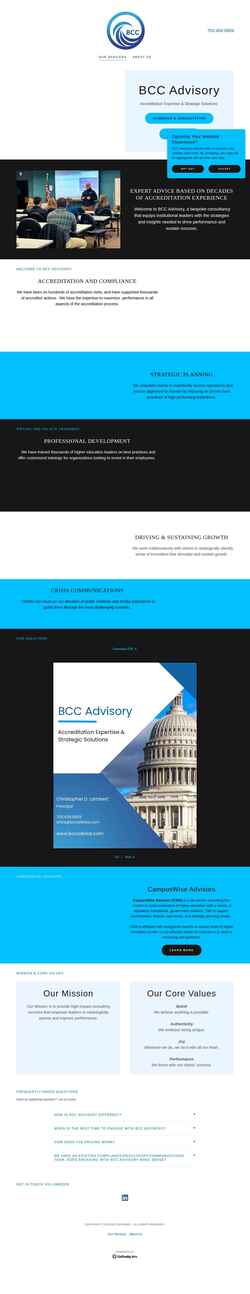 Screenshot bccadvice.com