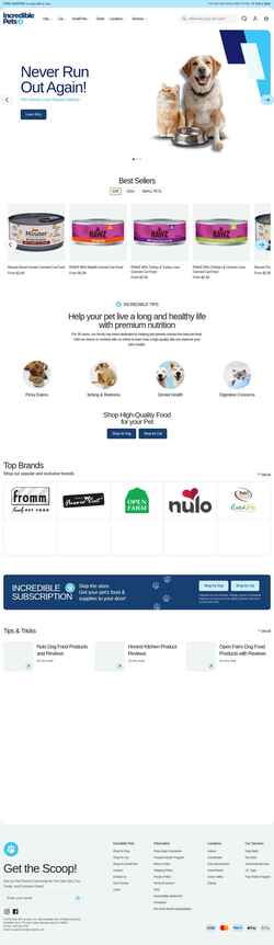 Screenshot incredpets.com