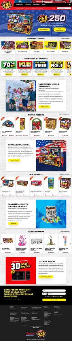 Skærmbillede www.tntfireworks.com