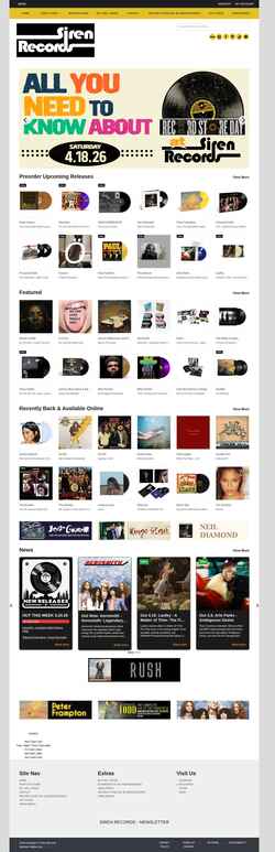 Screenshot sirenrecords.com