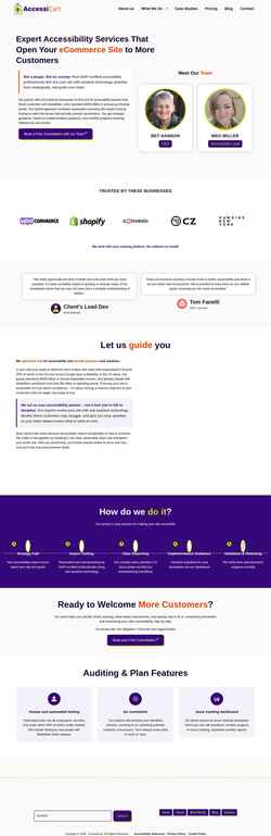 Screenshot accessicart.com
