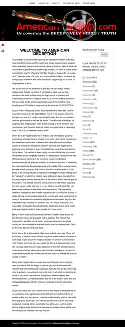 Screenshot americandeception.com