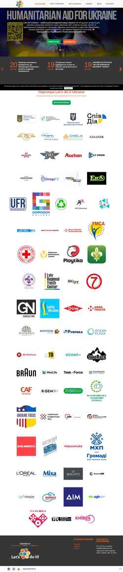 Skærmbillede letsdoitukraine.org