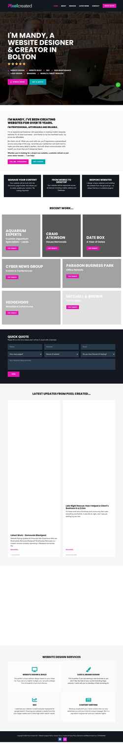 Screenshot pixelcreated.com