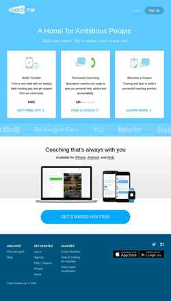Captura de tela app.coach.me