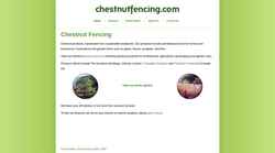 Screenshot chestnutfencing.com