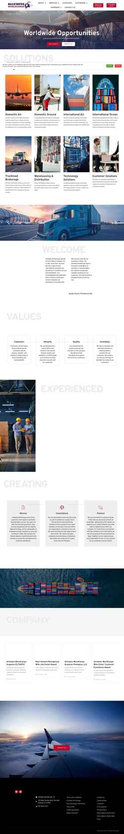 Screenshot allstates-worldcargo.com