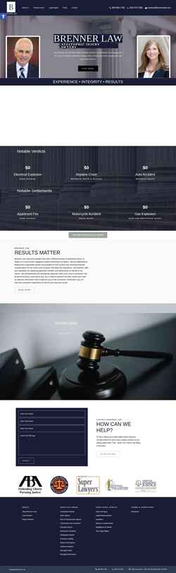 Screenshot www.brennerlaw.com