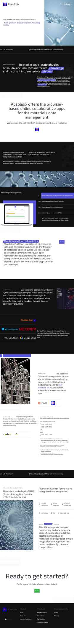Screenshot absolidix.com