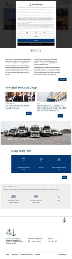 Screenshot www.kloska.com