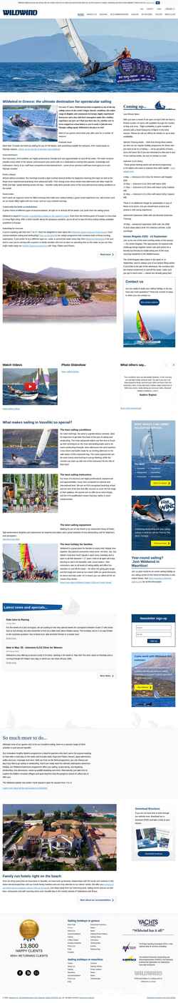 Screenshot wildwind-sailing.com