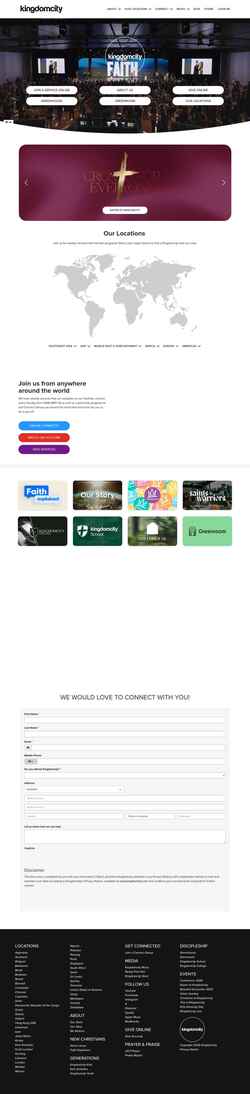 Captura de pantalla kingdomcity.com