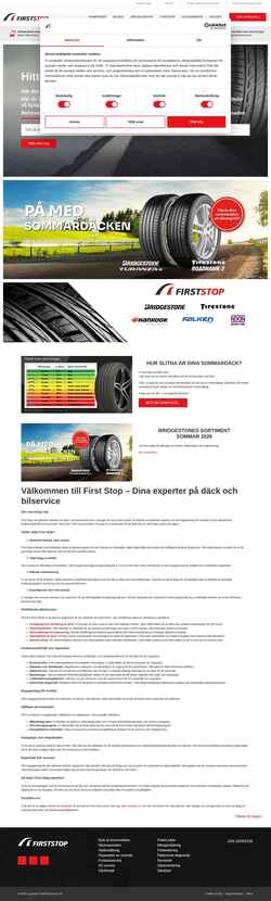 Screenshot www.firststop.se