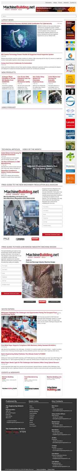 Снимак екрана www.machinebuilding.net