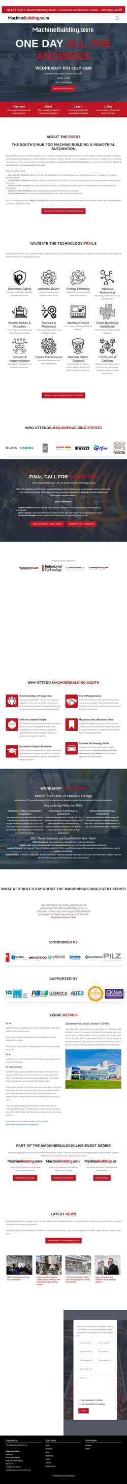 Skærmbillede machinebuildingsouth.co.uk
