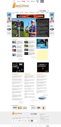 Skærmbillede www.mygolfway.com