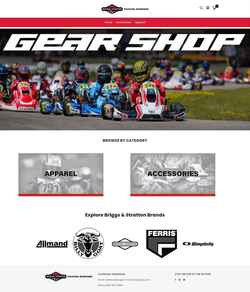 Screenshot briggsracinggear.com