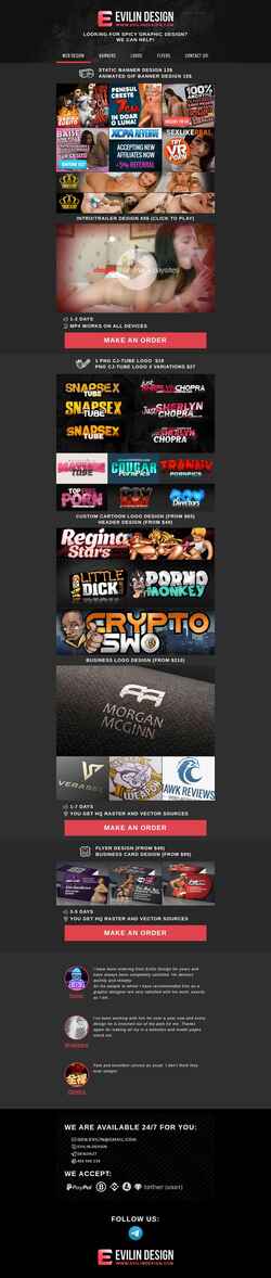 Screenshot evilindesign.com