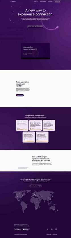 Screenshot www.humnet.live