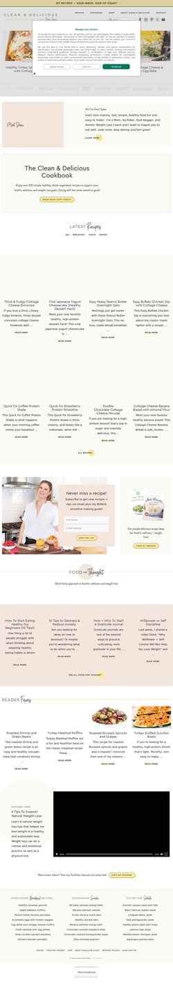 Captura de pantalla cleananddelicious.com