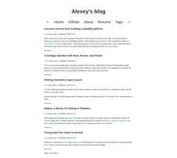 Screenshot alexeyzabelin.com