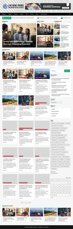 Screenshot www.livenewstrends.com