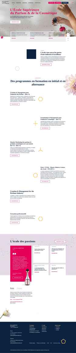 Screenshot ecole-parfum.com