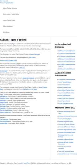 Screenshot auburn.sec12.com