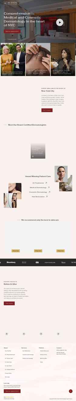 Screenshot hudsondermlaser.com